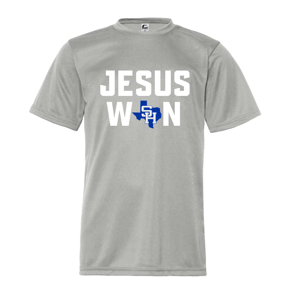 Jesus Won Performance Tee.