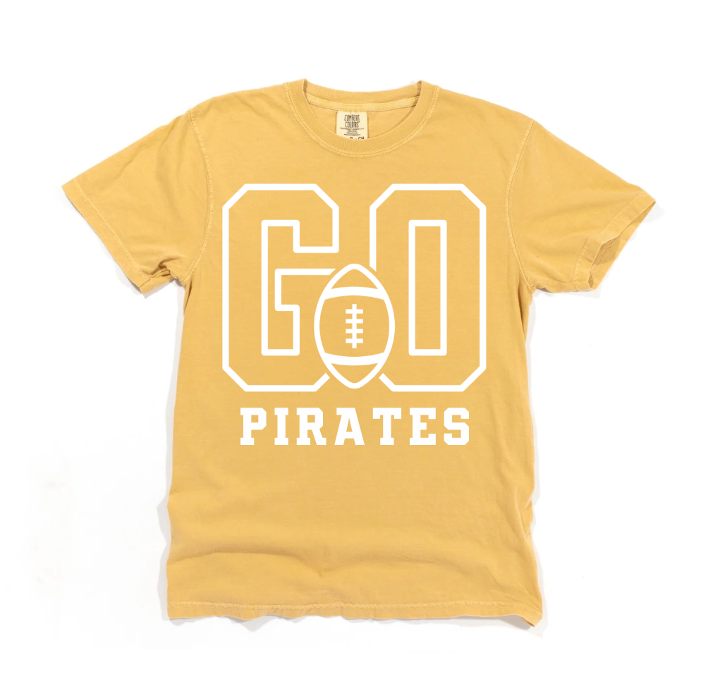 Go Pirates Football Tee.
