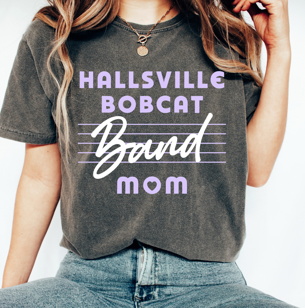 Hallsville Band Mom Tee.