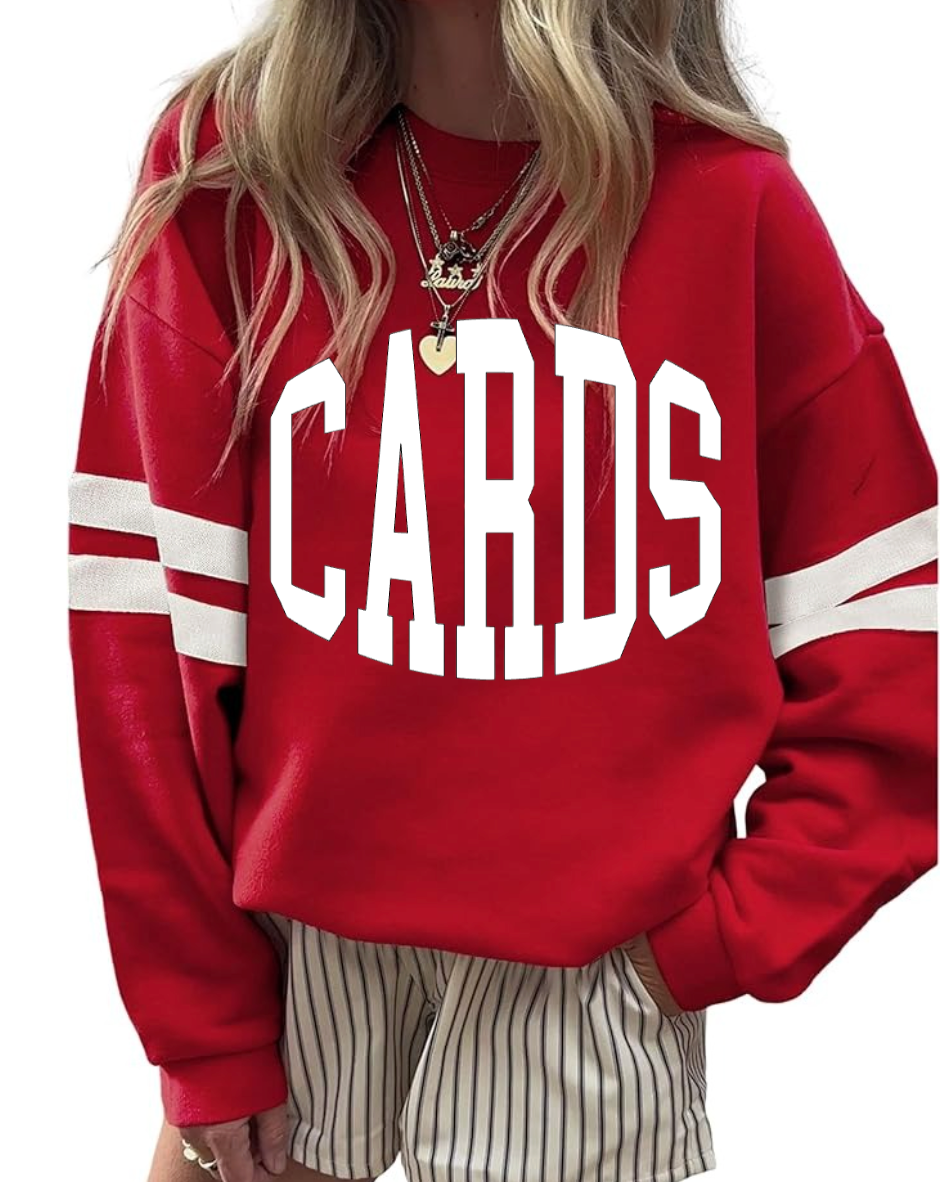 Cardinals Varsity Striped Pullover.