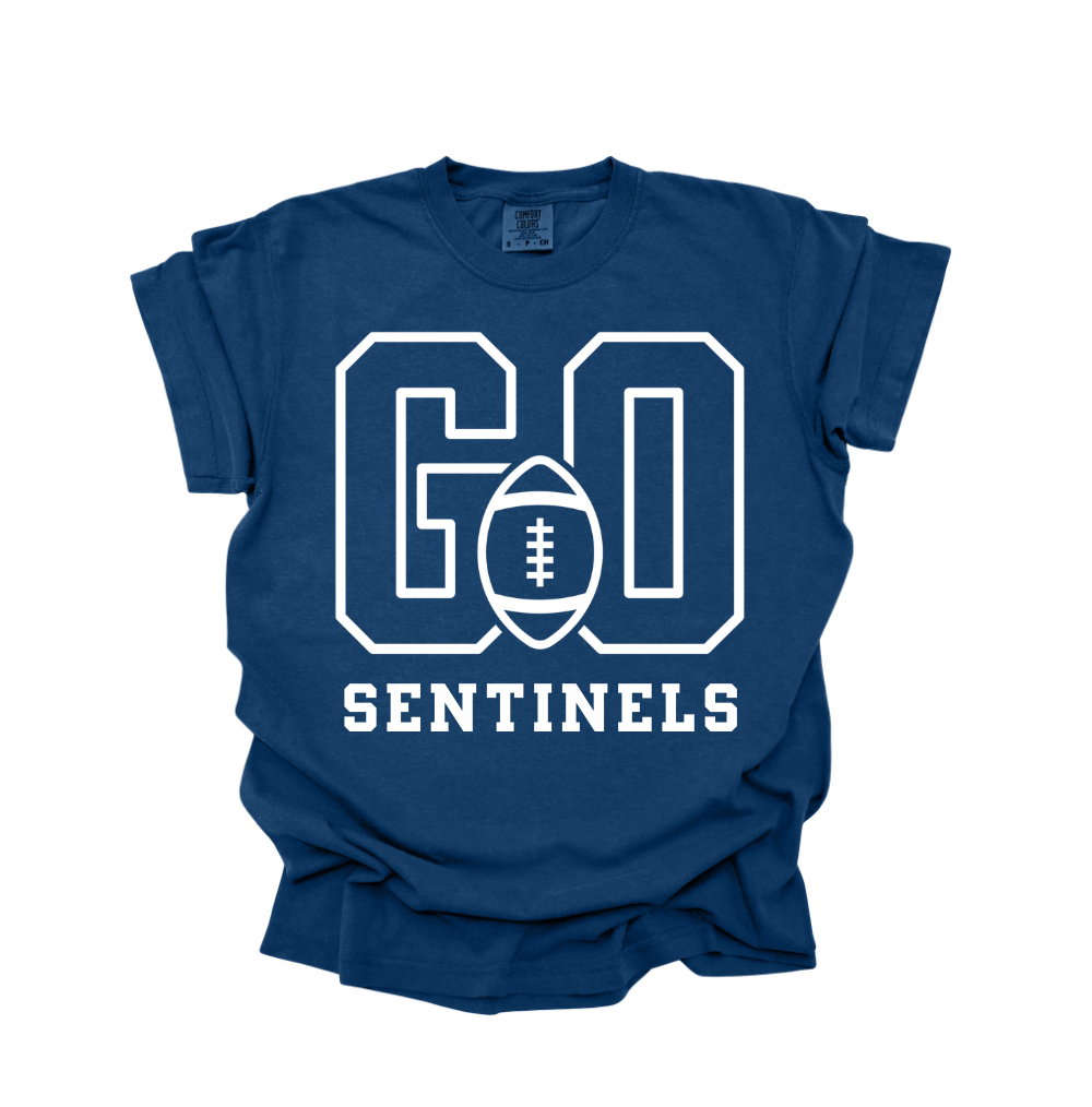 Go Sentinels Football Tee.