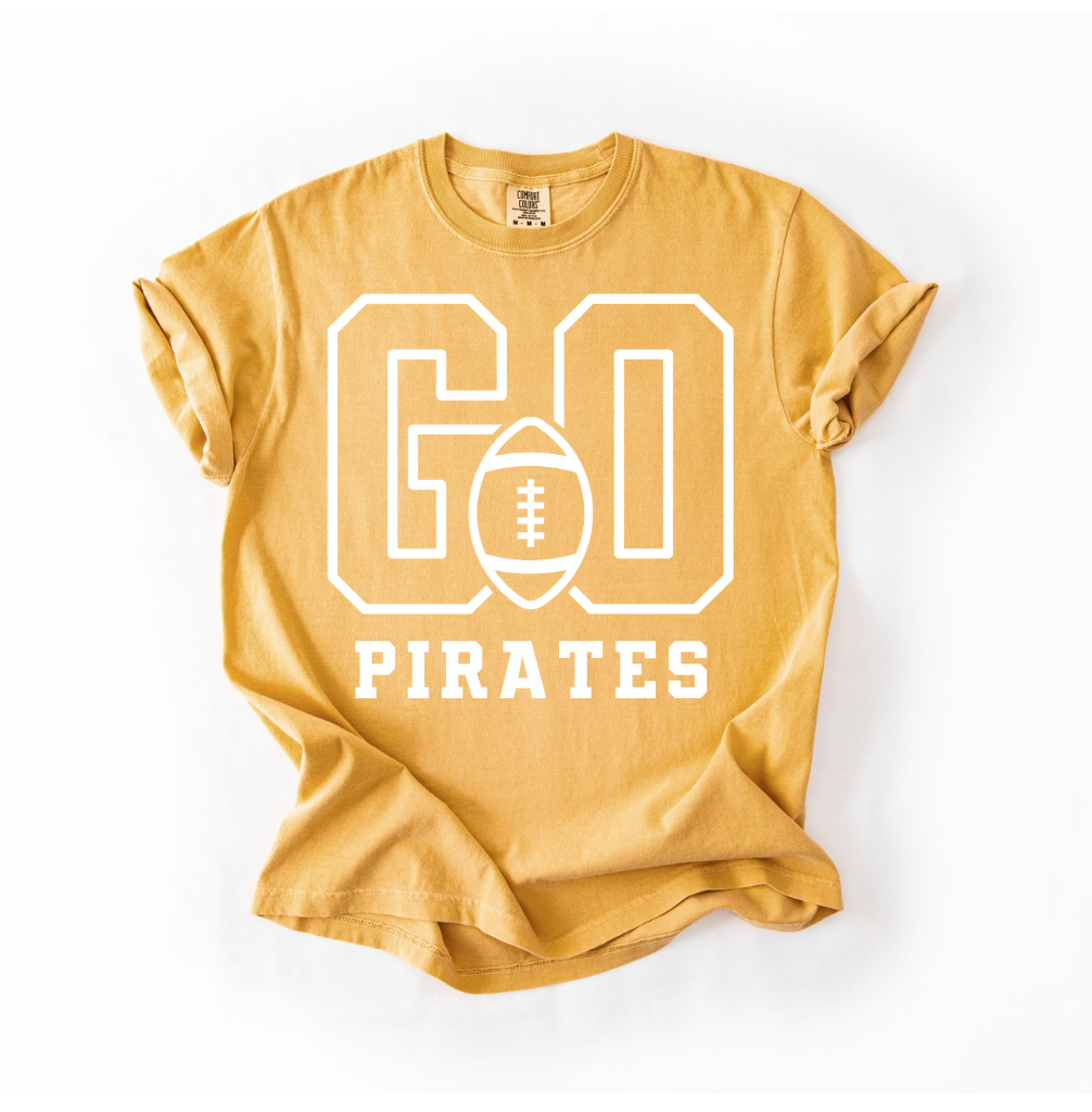 Go Pirates Football Tee.