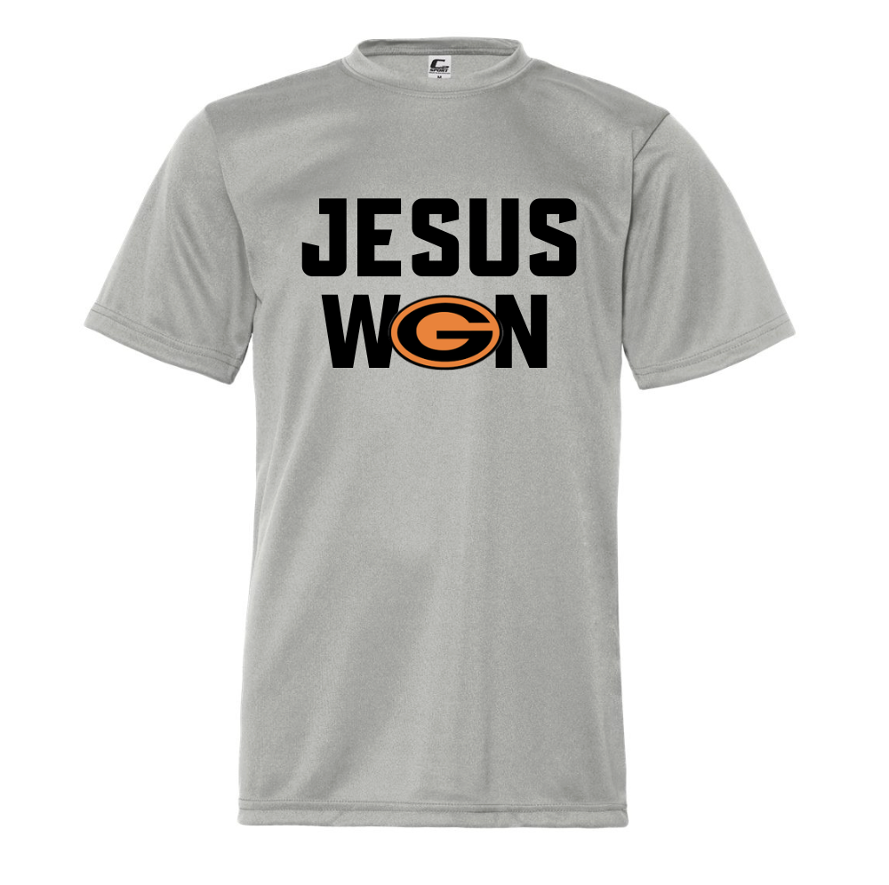 Jesus Won Performance Tee.