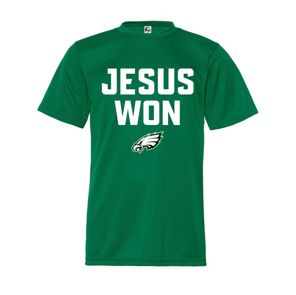 Jesus Won Performance Tee.