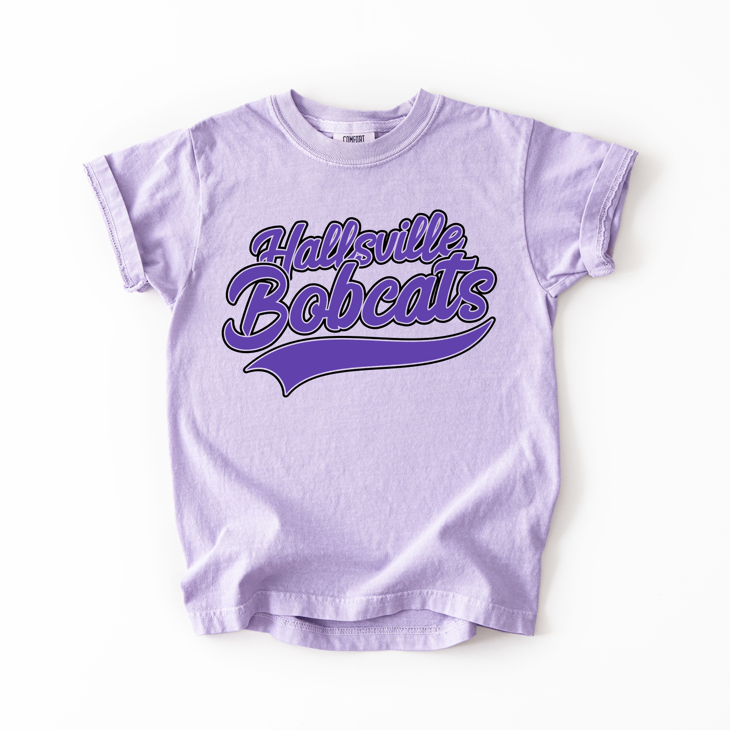 Hallsville Bobcats Swoosh Tee.