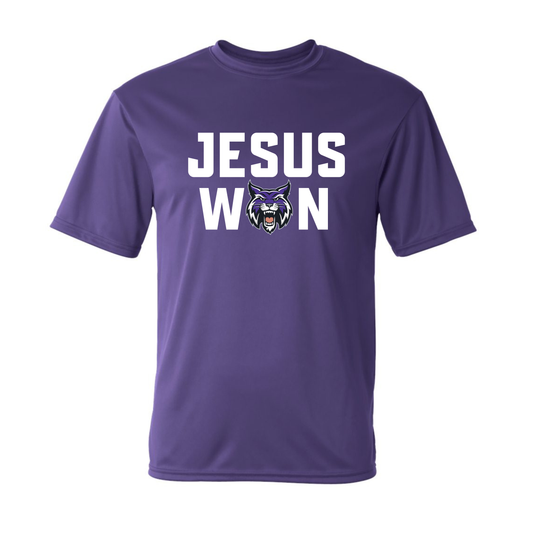 Jesus Won Performance Tee.