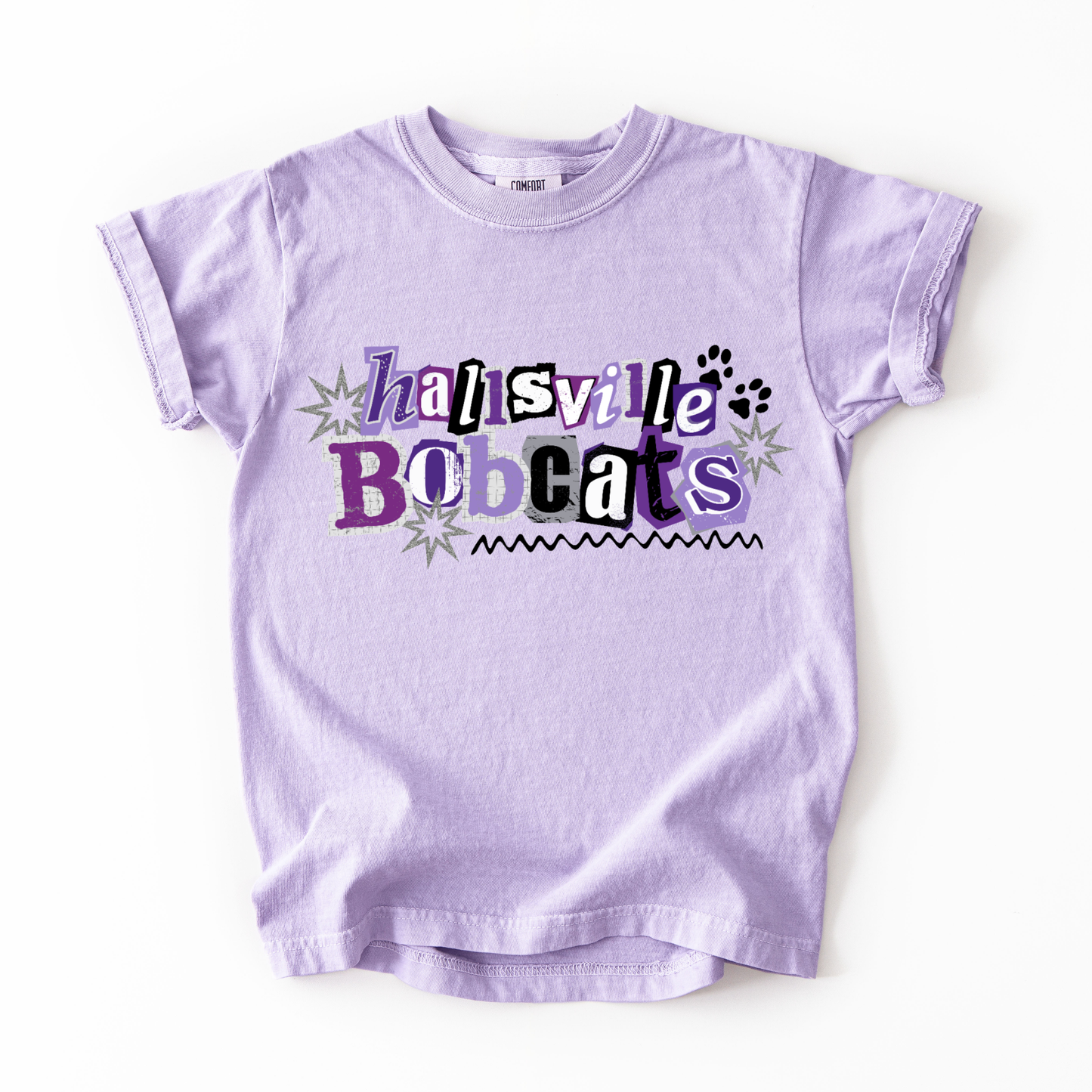 Hallsville Bobcats Mixed Media Tee.