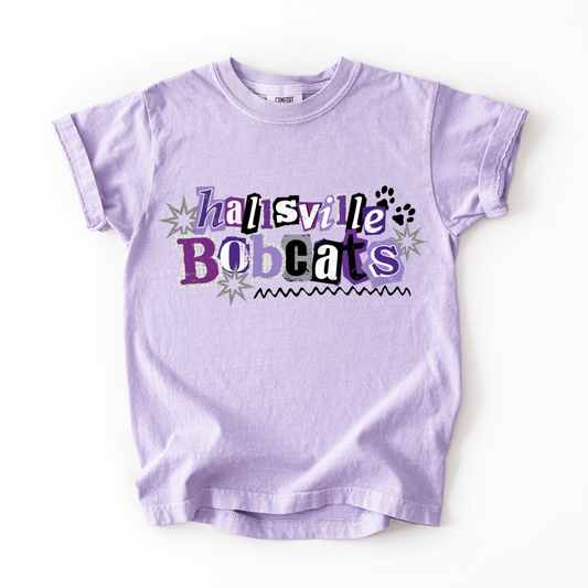 Hallsville Bobcats Mixed Media Tee.