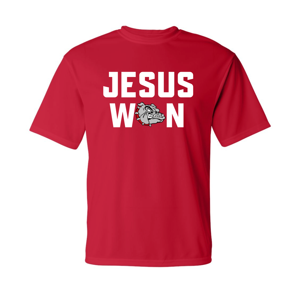 Jesus Won Performance Tee.