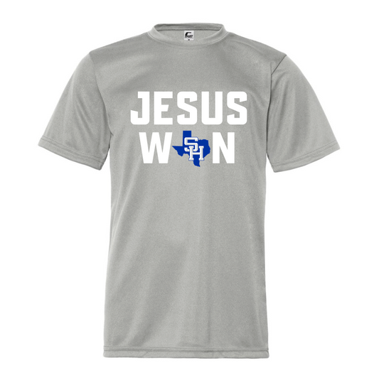 Jesus Won Performance Tee.