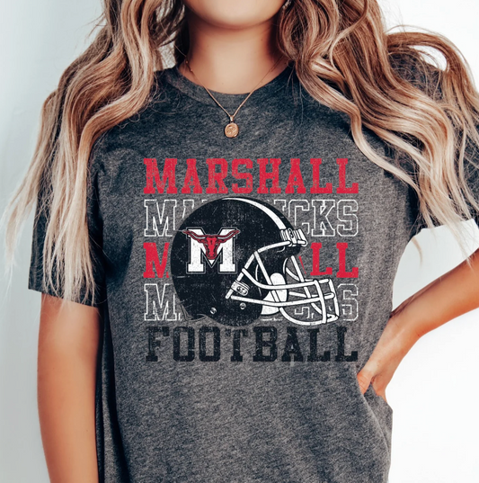 Marshall Mavericks Football Tee.
