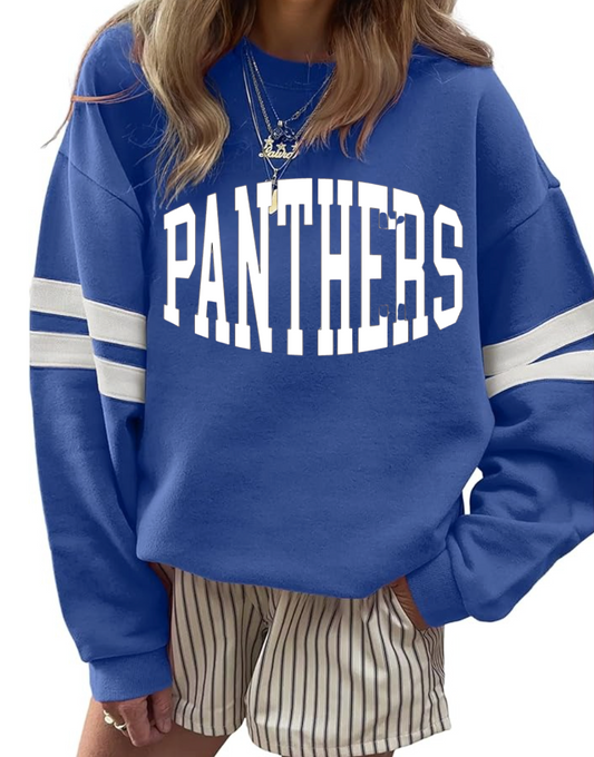 Panthers Varsity Striped Pullover.