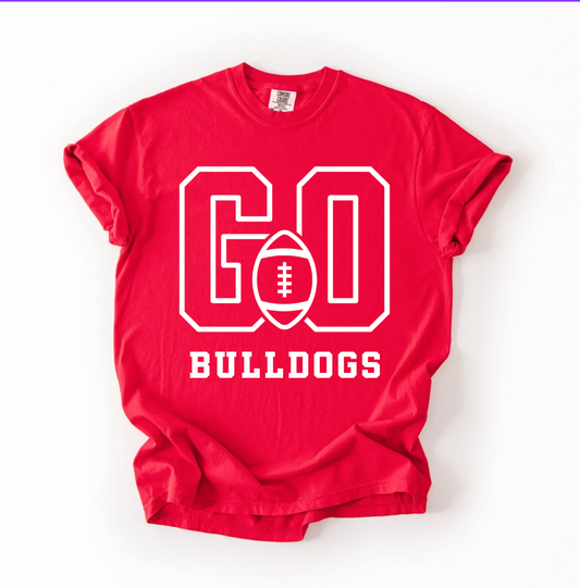 Go Bulldogs Football Tee.