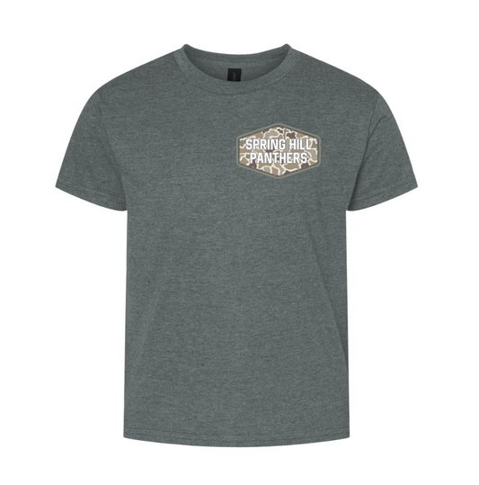 Front and Back Camo Tee.