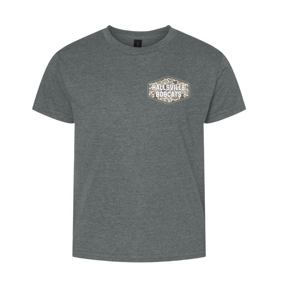 Front and Back Camo Tee.