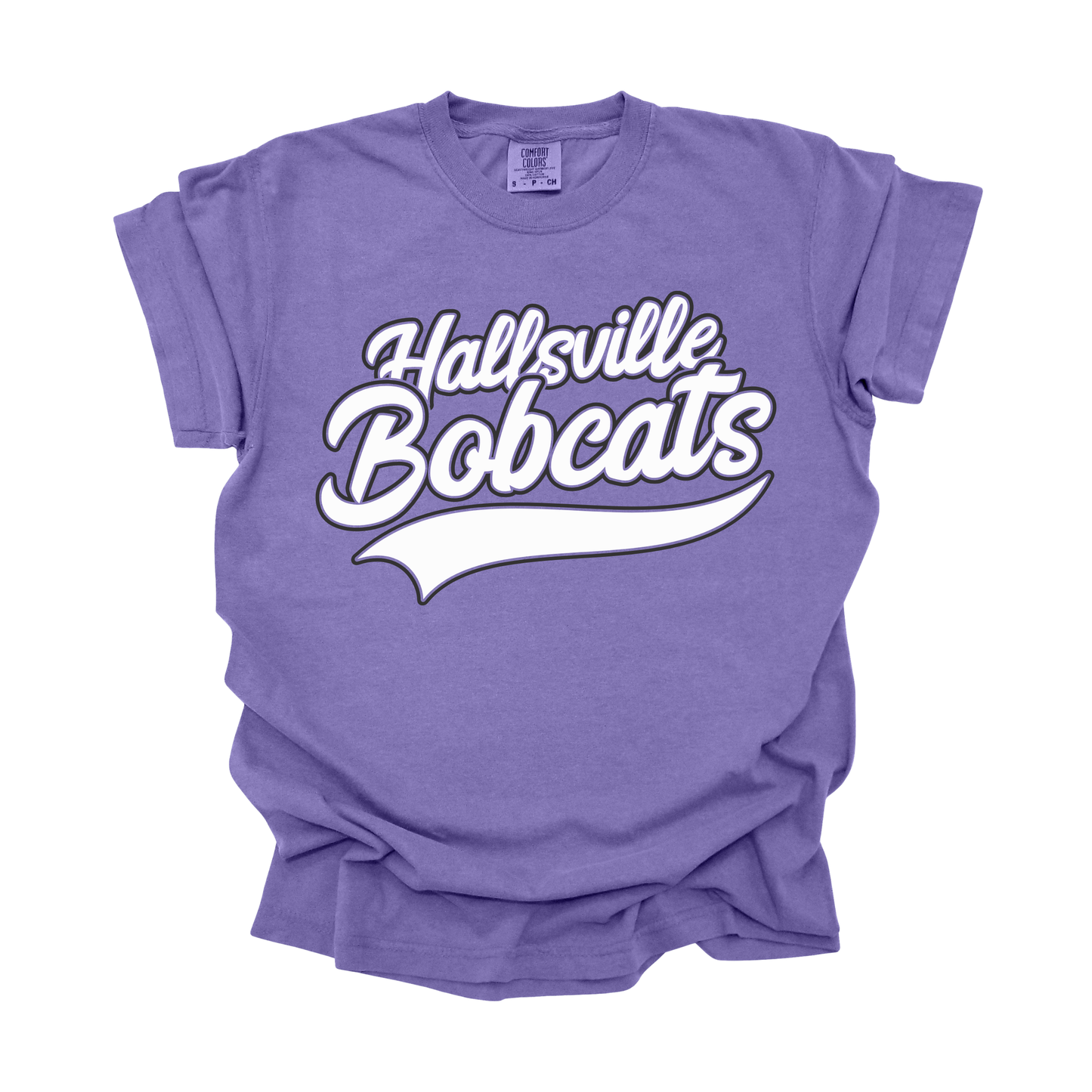 Hallsville Bobcats Swoosh Tee.