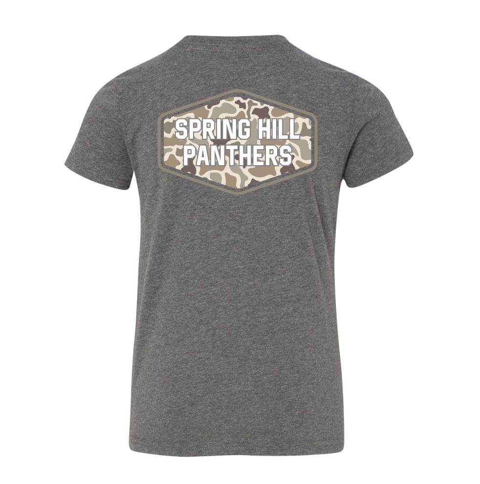 Front and Back Camo Tee.
