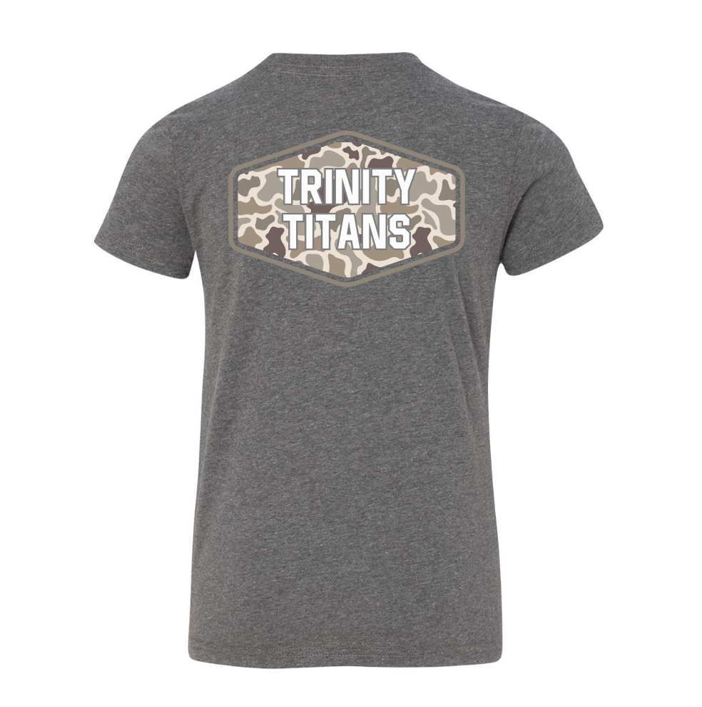 Front and Back Camo Tee.
