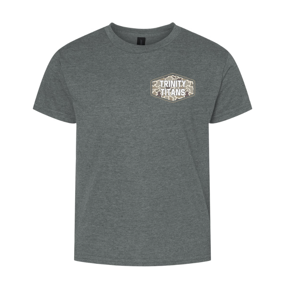 Front and Back Camo Tee.